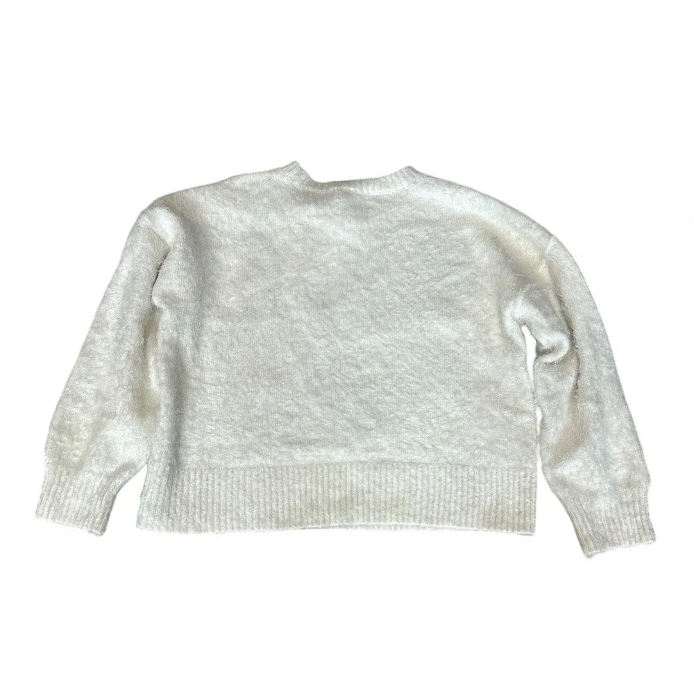 The Grinch by Justice Girls XL 16/18 Fuzzy Knit Christmas Sweater Cream Max‎ Dog